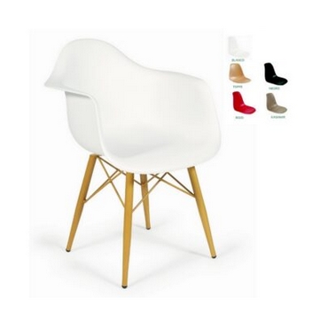 Sillón Hostelería 25-299 X4 patas acero imitación madera