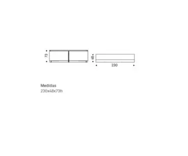 Aparador Europa Keramik Cattelan 9