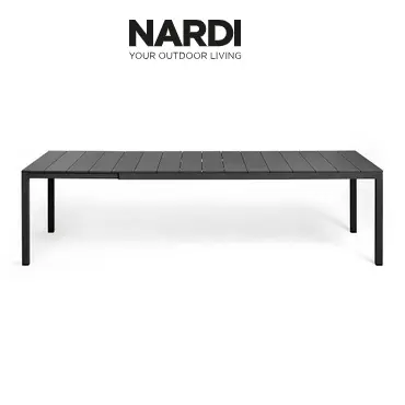 Mesa Terraza Río extensible con tapa de aluminio Nardi