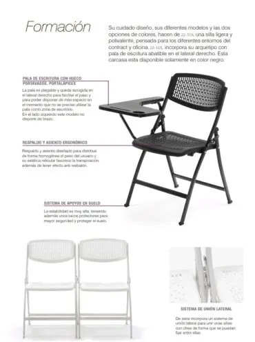 Silla plegable con pala 22-SUL