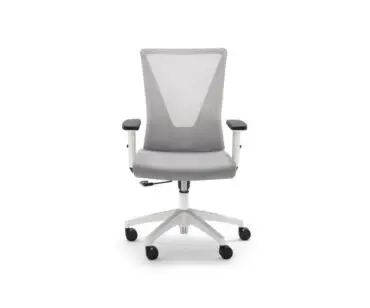 Sillón oficina 22-TRN blanco y gris