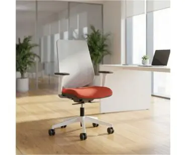 Sillón oficina Dot Pro respaldo malla blanca Forma 5