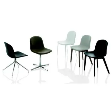 Silla Seventy Bontempi pata madera