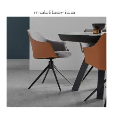 Sillón Kedua pie central giratorio Mobliberica