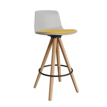 Taburete Lottus Spin madera Enea