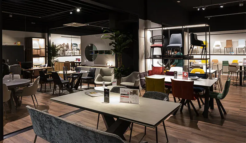 Muebles en exposición