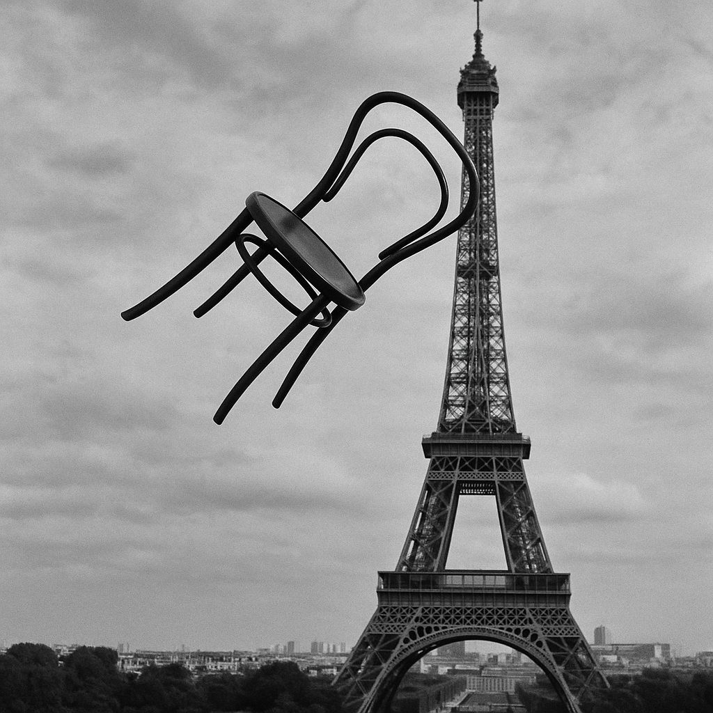 la silla mod.14 de Thonet y la Torre Eiffel