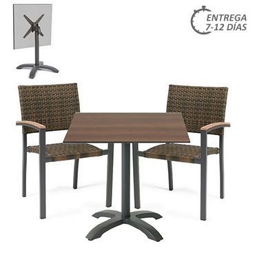 Conjunto mesa 25- Oslo y sillones Eros