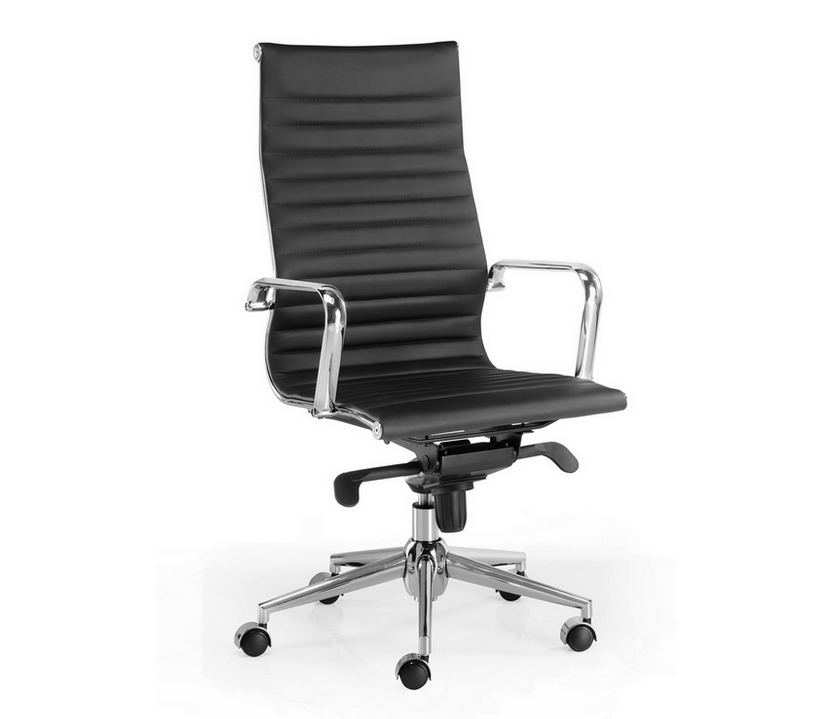 Sillón oficina 22-LDN Bajo Negro - Sillas Mesas y Taburetes Multisilla