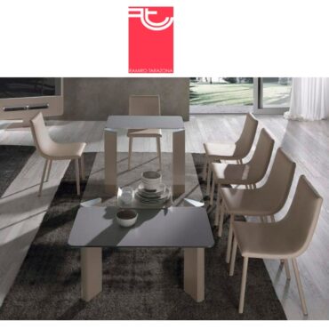 Mesa Comedor Extensible Cristal Transparente Play Plus Ramiro Tarazona