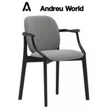 SILLA TAPIZADA CON REPOSABRAZOS SOLO DE ANDREU WORLD