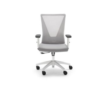 Sillón oficina 22-TRN blanco y gris