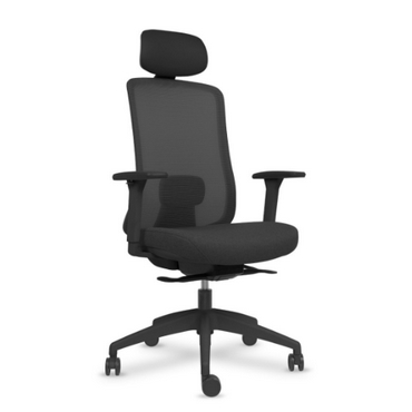 Silla oficina 32- Land con cabezal negro