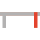 mesa rectangular volada alto